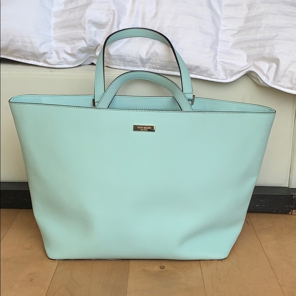 kate spade Handbags - Kate Spade Light Blue Tote Purse RN 0102760